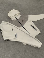 White And Grey Nike Tech