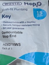 Hep2O 15mm Demountable Stop