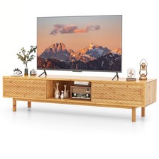 63" Bamboo TV Stand w/ 3