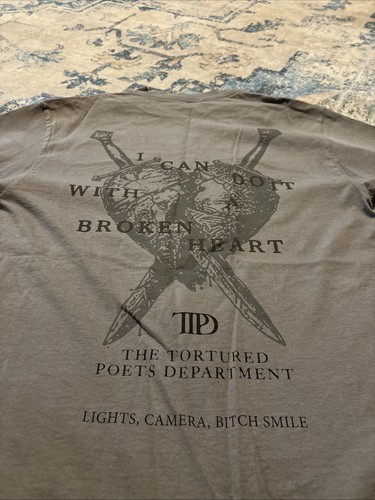 Taylor swift ttpd shirt grey - swift,