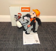 STIHL Battery Operated Man On Horse *Man Of Steel* Flipping Moving Toy - Boxed
