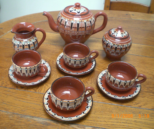 Retro tea set bulgarian - retro, ~