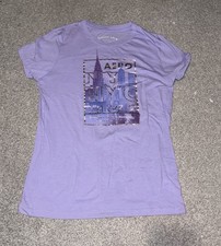 Aeropostale Classic Crew Light Purple Violet Lilac Tshirt Short Sleeve Womens  L