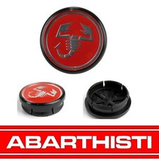 Red Hubcap Abarth 500 595 Competizione Genuine Spare Part Fiat 5189144