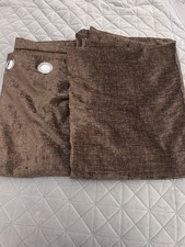 Dunelm Thermal Lined Blackout Door Eyelet Curtains PAIR 66x90inch 168x228cm EACH