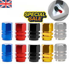 X 4 Tyre Valve Dust Caps Hex