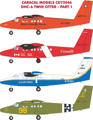 Caracal cd72046 dhc 6 - caracal, 1:72