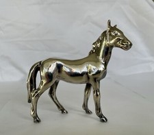 Miniature Silver Horse Figure