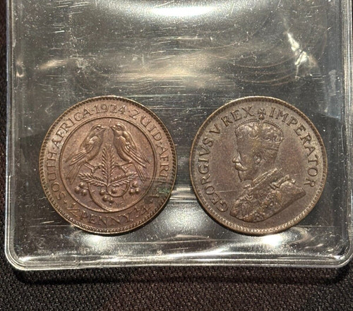 South africa penny 1924 - africa,