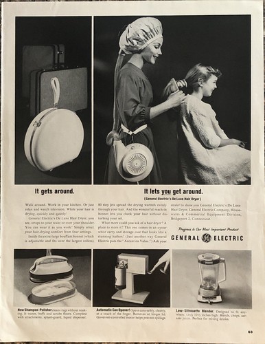 1962 portable deluxe hair - 1962, ge