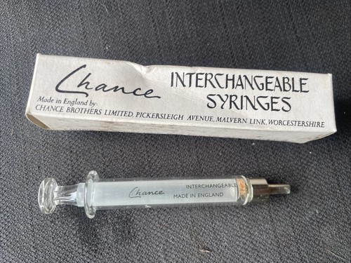 Vintage glass syringe - vintage,