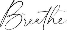 Breathe Temporary Tattoo 3cm