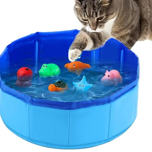 Foldable pet bath pool - pool, cat