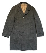 Hepworths Vintage Single Breasted Overcoat Long Jacket Coat Mens Size XL/2XL