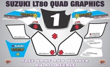 suzuki lt80 quad graphics stickers decals name-number lt 80 mx laminate bl