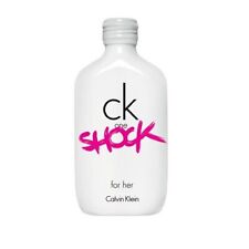 CK ONE SHOCK FOR HER 200ML EDT SPRAY UNBOXED AND NO LID