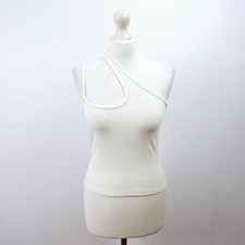 Shein - Rib One Shoulder Vest