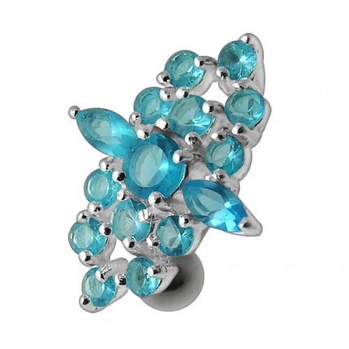 Sterling silver reverse belly - sterling,