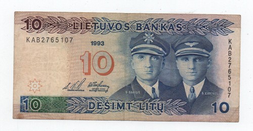 Lithuania litu 1993 - 10, pick