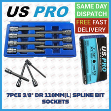 US PRO 7pc 3/8"dr 110mm Long