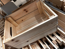 IKEA Storage Box, Pine, 23x31x15 cm KNAGGLIG, CRAFTS, HAMPER