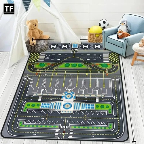 Airport runway play mat - 3d,