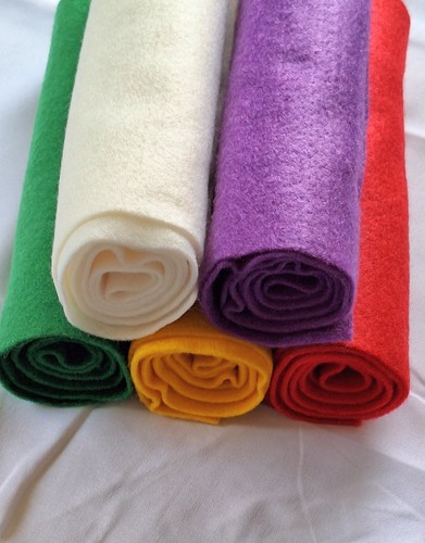 Craft felt mini rolls - 5x,