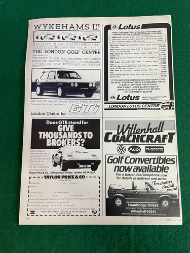 Wykehams ltd 1983 golf gti - golf,