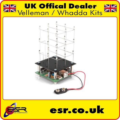 Wsl193 red led cube diy - led, 3d
