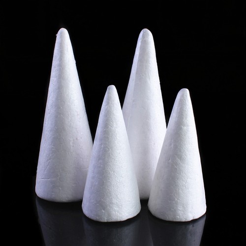 Craft foam cones white - craft,