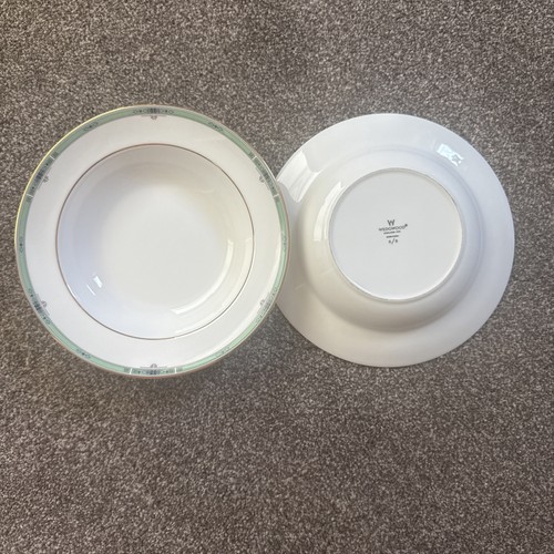 Two wedgwood jade - two, bowls
