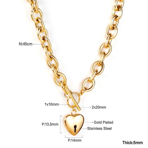 Ladies necklace heart - ladies,