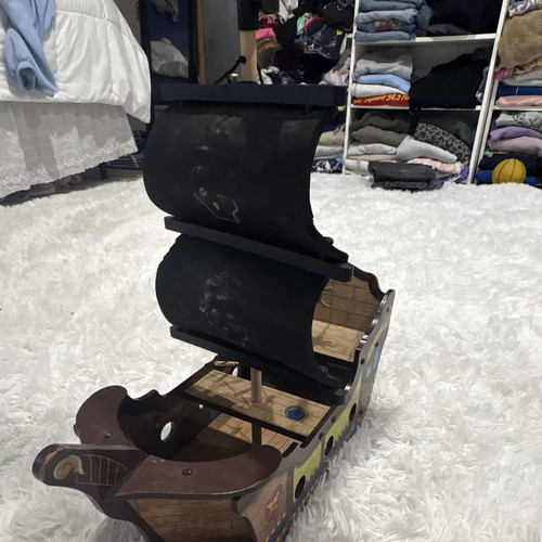 Large wooden pirate - wooden,