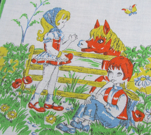 Vintage handkerchief hankie - vintage,