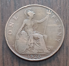 1920 GEORGE V ONE PENNY COIN. GOOD CIRCULATED CONDITION.
