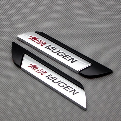 Pair black metal mugen fender - pair,