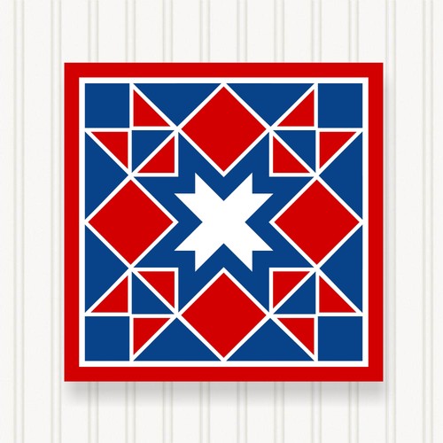 Barn quilt square - quilt, 8
