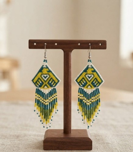 Tribal earrings native large - native,