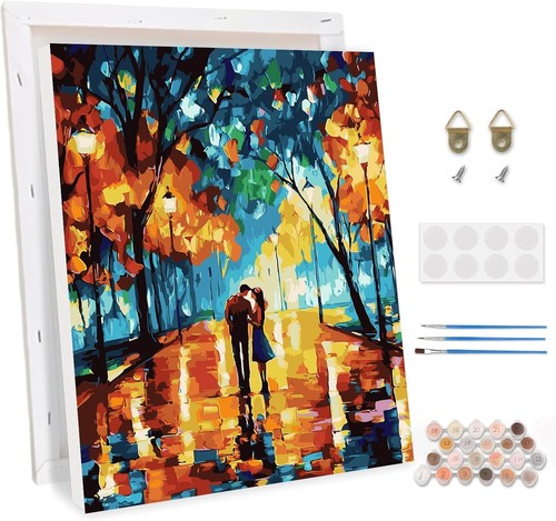 Street scene painting - street,