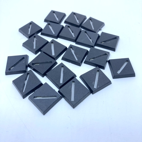 20mm square bases dated - dated,