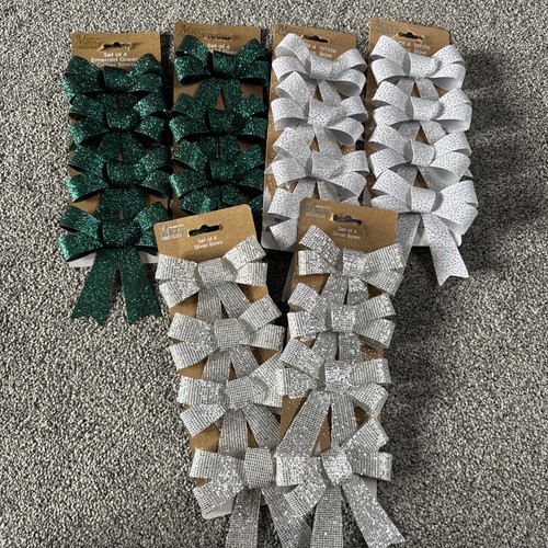 Christmas bows set x6 - set, 4