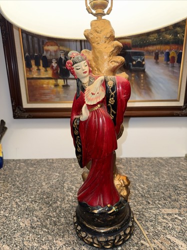 Vtg 1950 chalkware - vtg, geisha