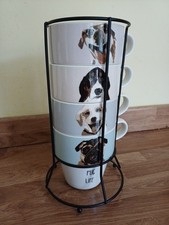 Dogs Stacking Mugs Set - by