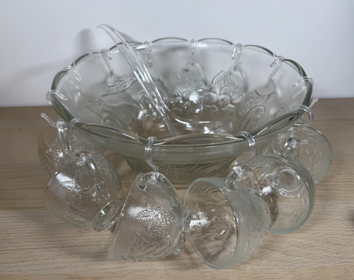 Camelia piece glass punch - piece,