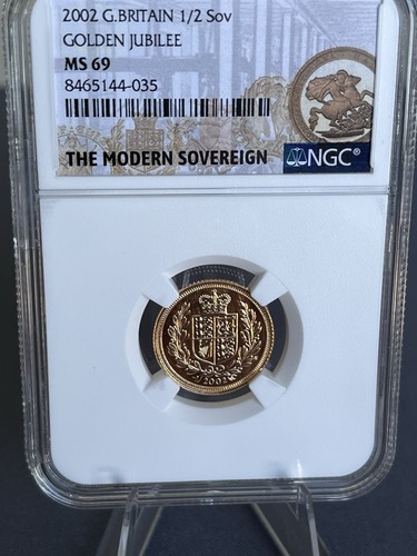 2002 half sovereign ms69 - half,