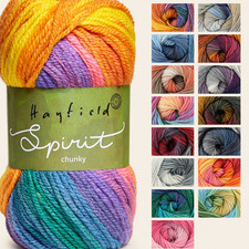 Sirdar Hayfield Spirit Chunky 100g - All Colours Knitting Cotton Yarn Acrylic