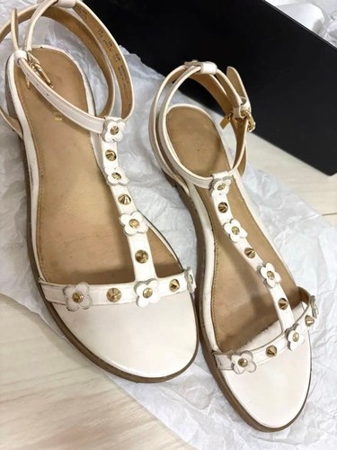 Coach white sandals 5 - white,