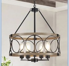 Black Chandelier, 4 Lights