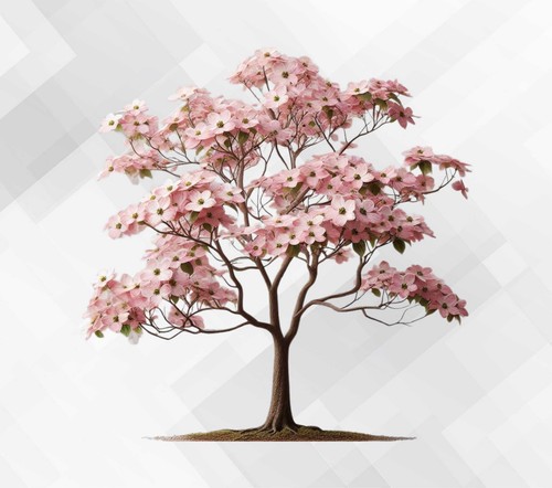 Dogwood tree wall - tree, vinyl