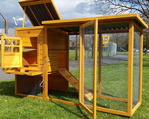Chicken coop run hen house - run,